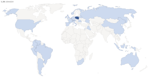 kraje, z których wchodzili goście na blog operator-paramedyk w czerwcu 2015