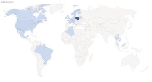 kraje, z których oglądaliście bloga w październiku 2015